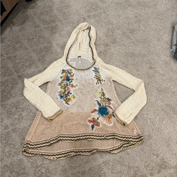 Free People Ivory Open-Knit Top - Picture 5 of 11